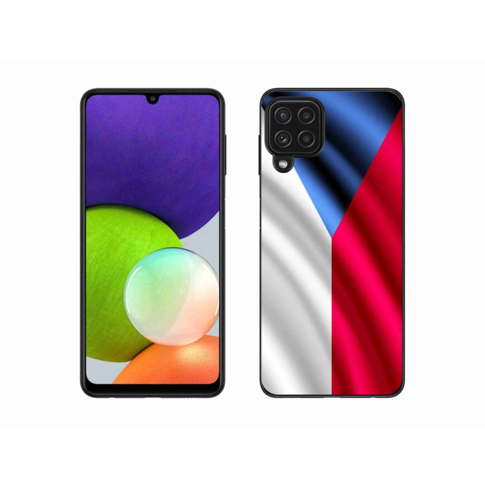 Gélový kryt mmCase na mobil Samsung Galaxy A22 4G - česká vlajka