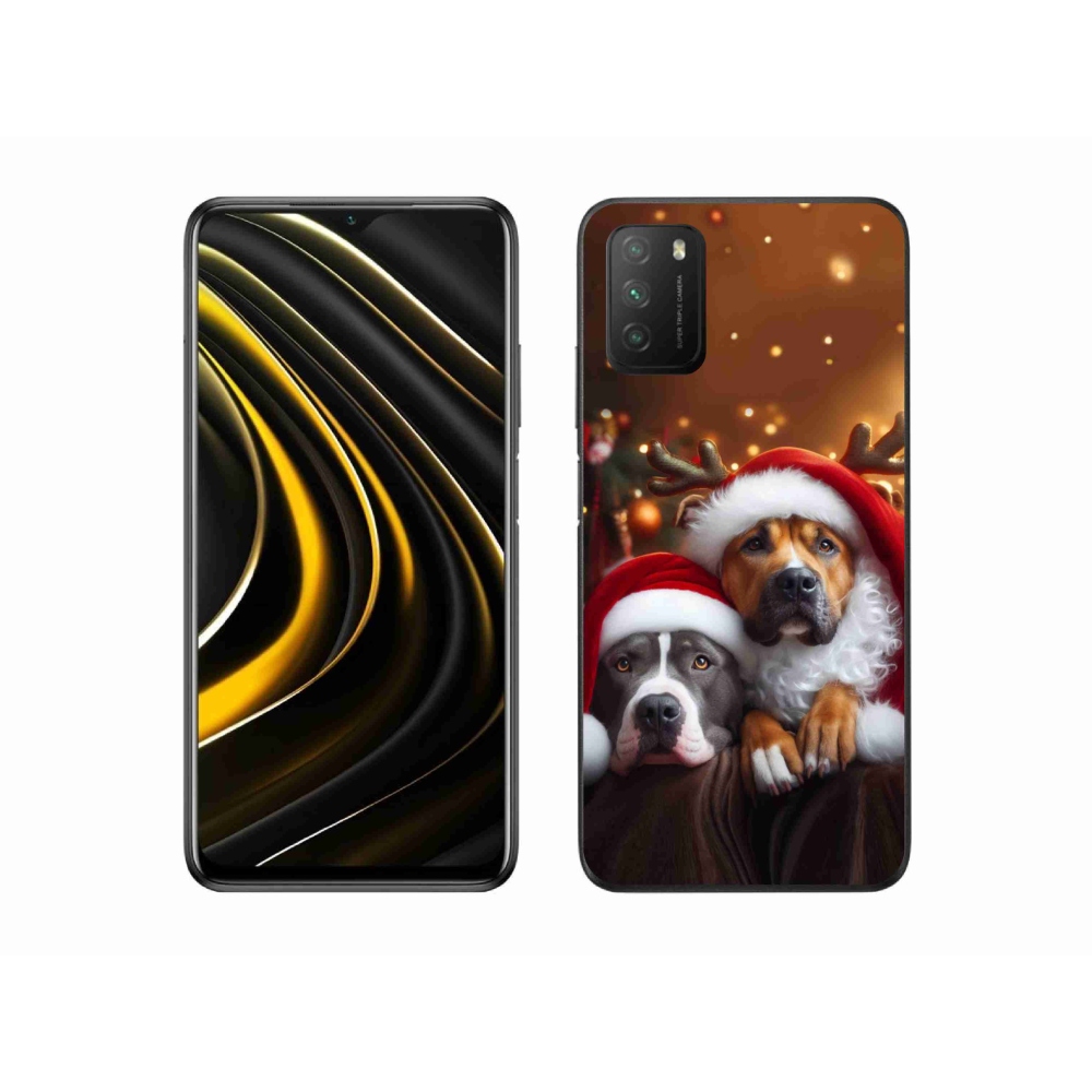 Gélový kryt mmCase na Xiaomi Poco M3 - vianočné psy