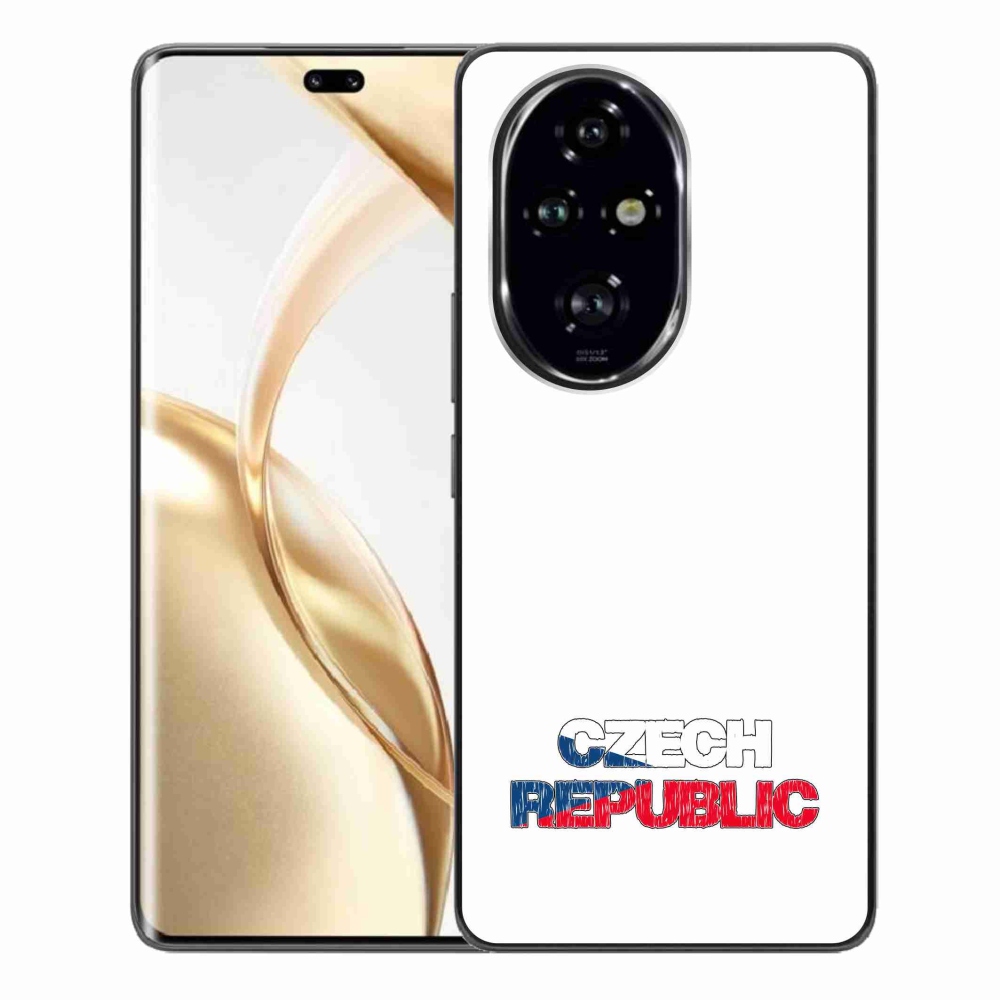 Gélový kryt mmCase na Honor 200 Pro 5G - Czech Republic biele pozadie