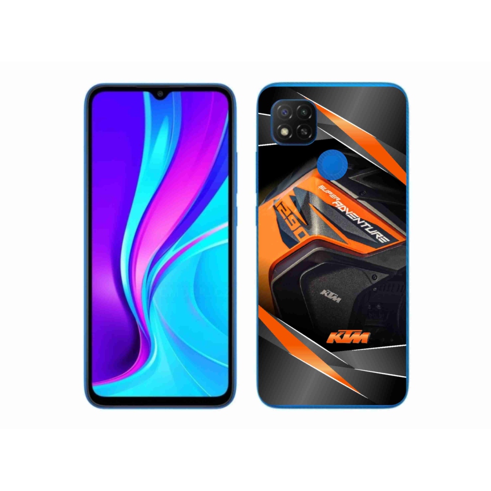 Gélový kryt mmCase na Xiaomi Redmi 9C - motorka ktm