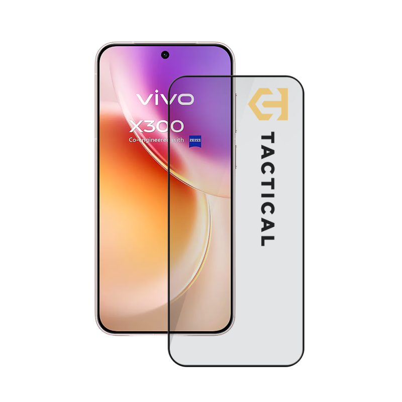 Taktický sklenený štít 5D sklo pre Vivo X300 Black