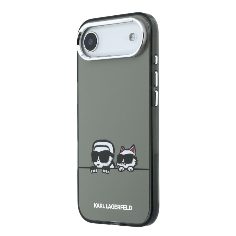 Karl Lagerfeld IML K&CH Heads Logo MagSafe zadný kryt pre iPhone Air Black