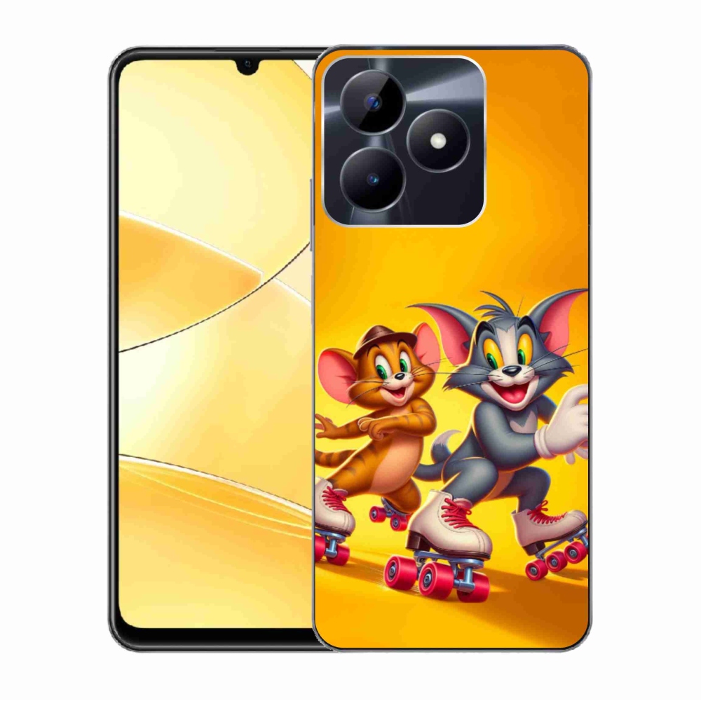 Gélový kryt mmCase na Realme C51/C53 - tom a jerry