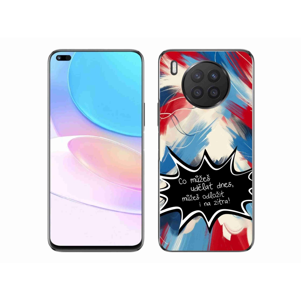 Gélový kryt mmCase na Honor 50 Lite - vtipný text 9 čierne pozadie