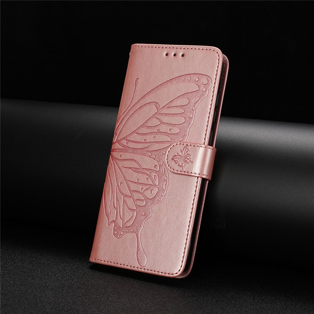Floral Butterfly knižkové púzdro na Xiaomi 15T Pro - ružovozlaté