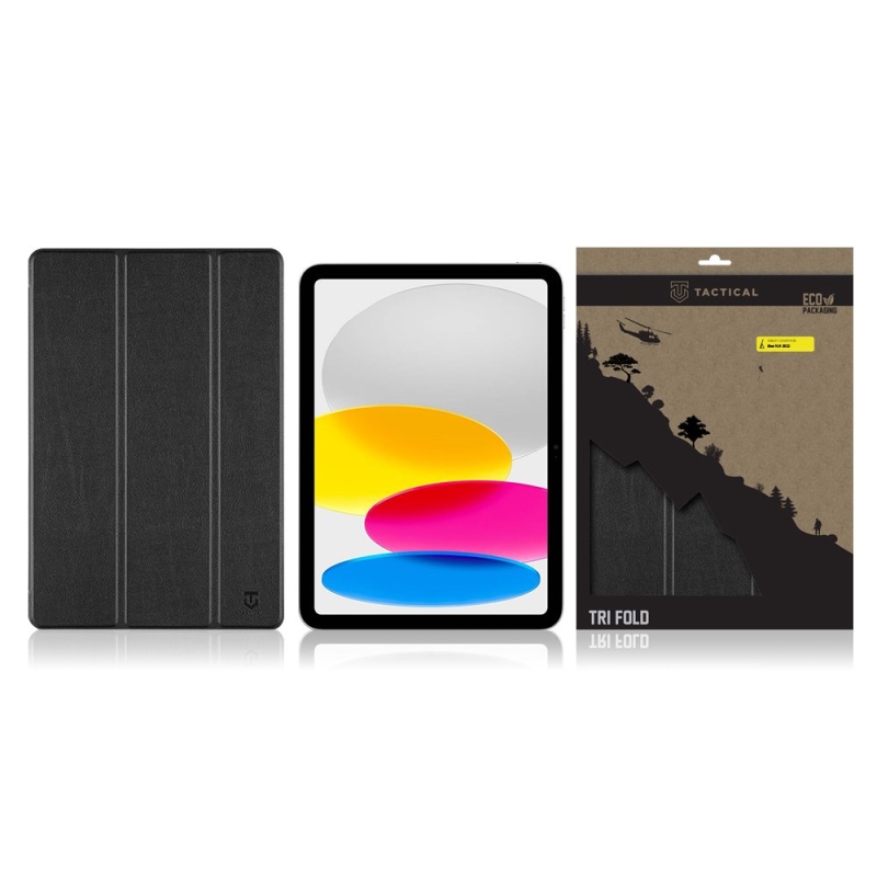 Tactical Book Tri Fold Puzdro pre iPad 10.9 2022 Black