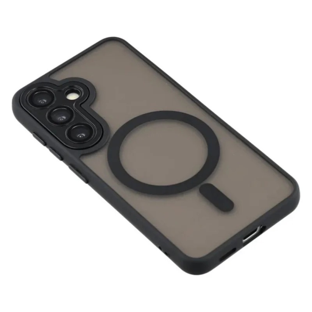 QB1 WLF obal s pevným chrbtom a MagSafe na Samsung Galaxy S26 FE - čierny