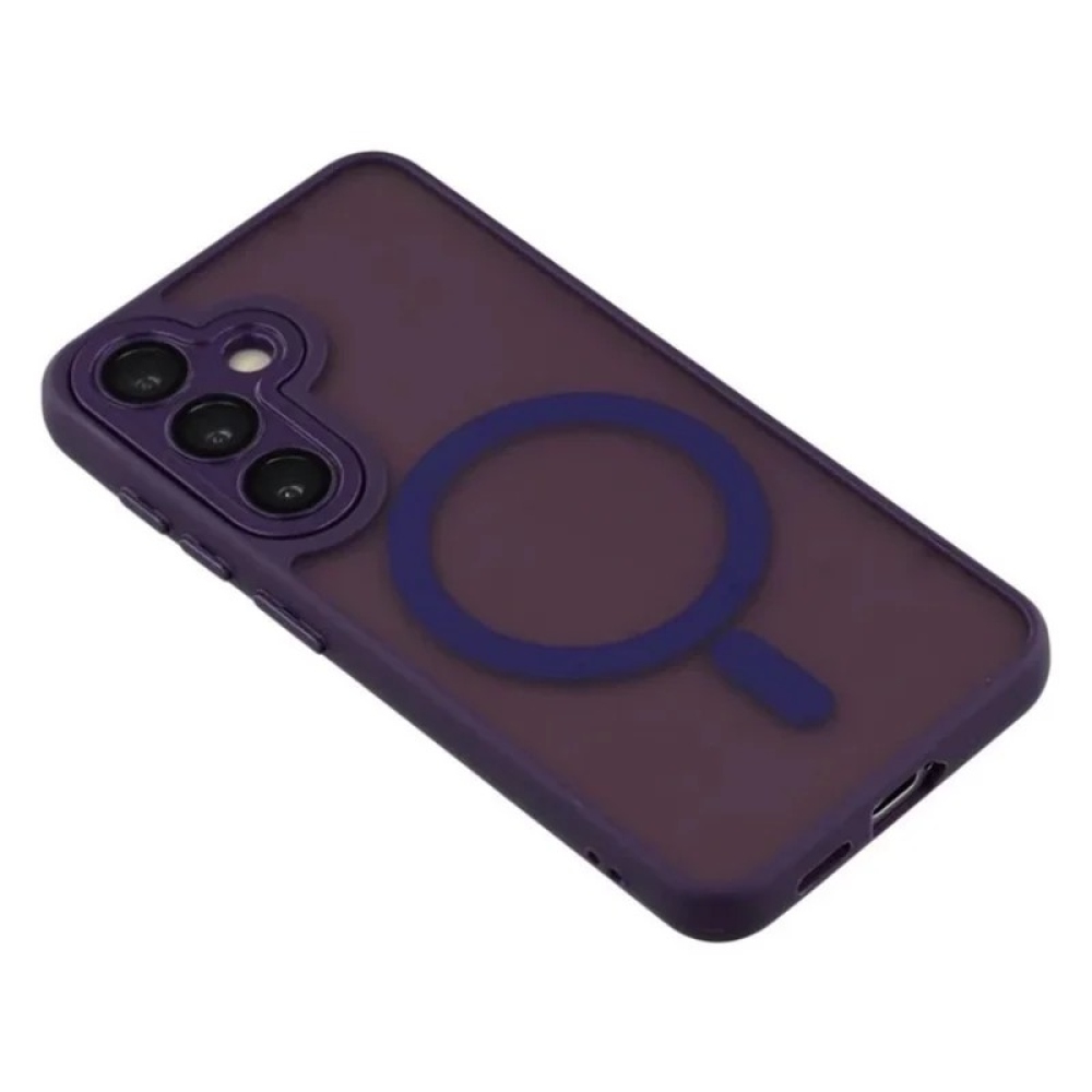 QB1 WLF obal s pevným chrbtom a MagSafe na Samsung Galaxy S26 FE - fialový