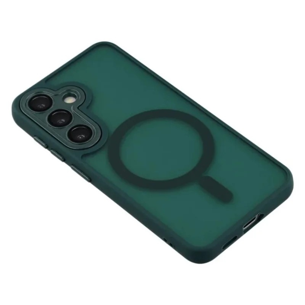 QB1 WLF obal s pevným chrbtom a MagSafe na Samsung Galaxy S26 FE - zelený