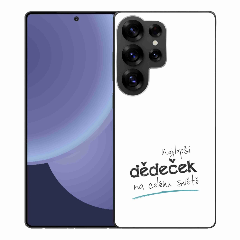 Gélový kryt mmCase na Samsung Galaxy S25 Ultra - najlepší dedko 3 biele pozadie