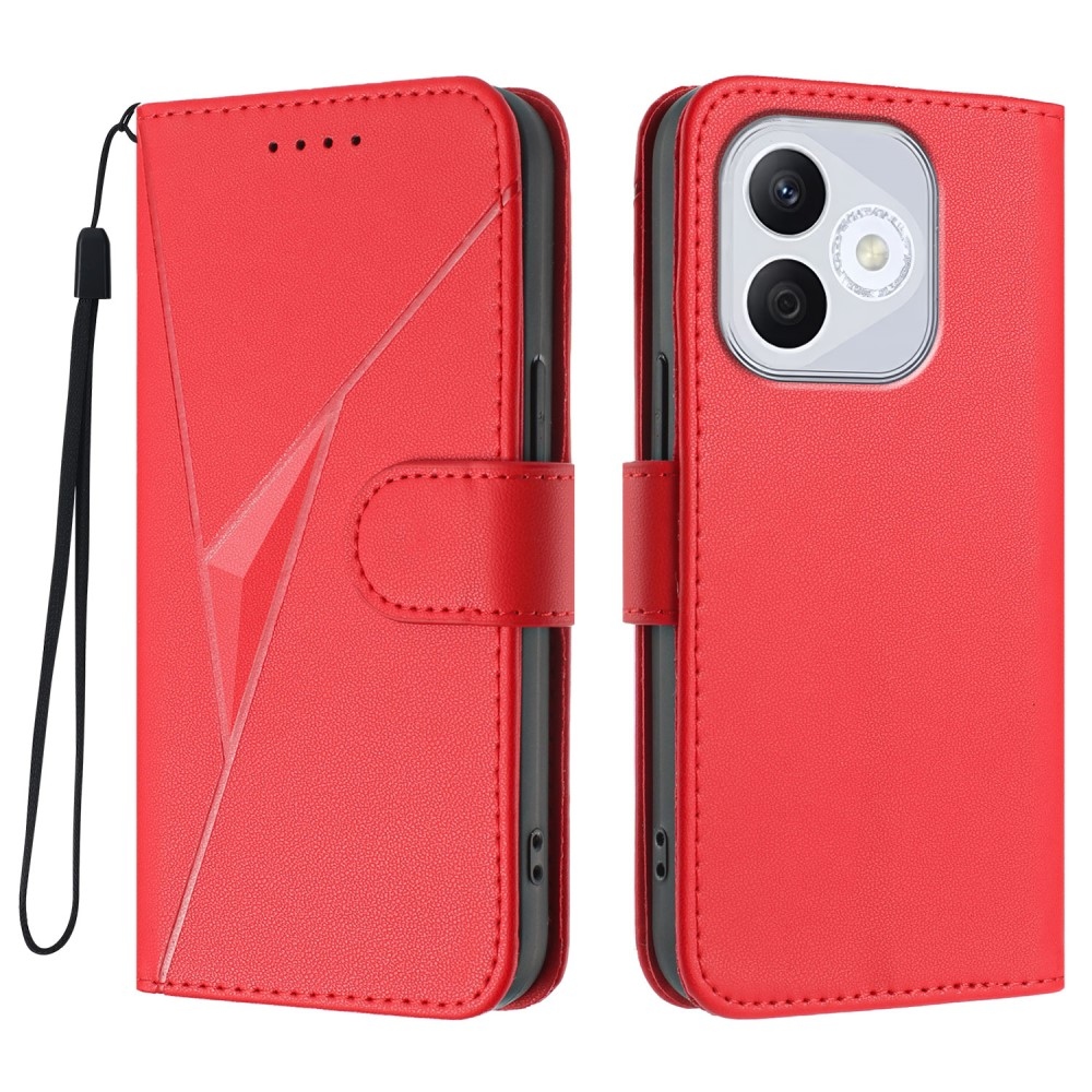 Triangles knižkové puzdro na Honor 400 Lite - červené