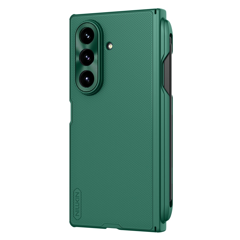 Nillkin Super Frosted FOLD Zadný kryt s magnetickým otvorom na pero pre Samsung Galaxy Z Fold 7 Dark Green