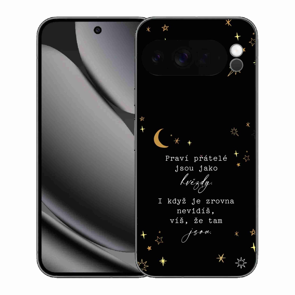 Gélový kryt mmCase na Google Pixel 10 Pro XL - citát 6 čierne pozadie