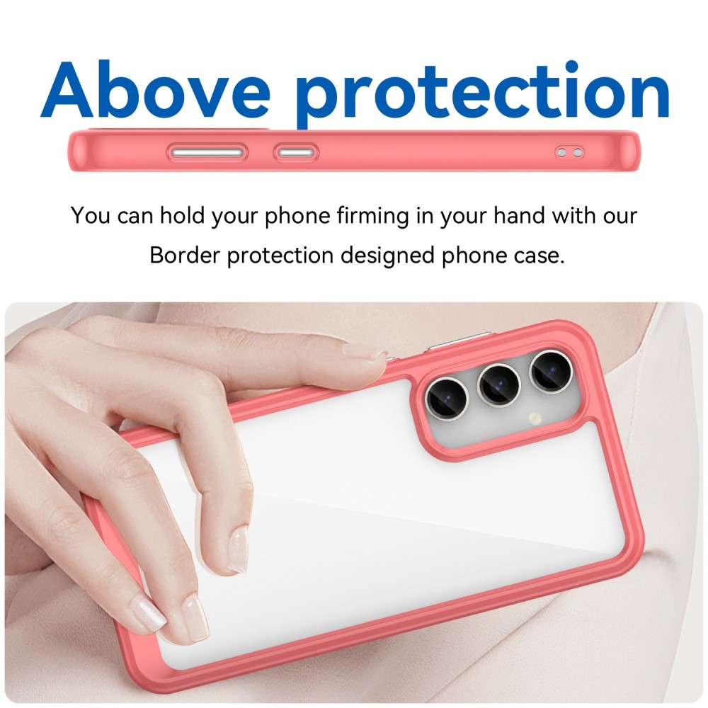 Gélový obal s pevným chrbtom na Samsung Galaxy S23 FE - červený