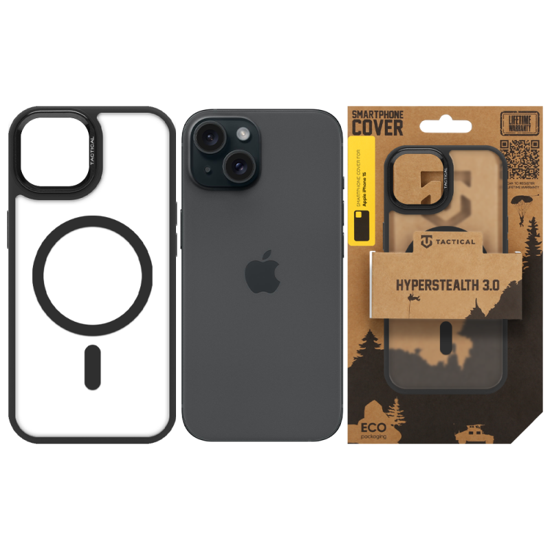 Tactical MagForce Hyperstealth 3.0 Puzdro pre Apple iPhone 15 Asphalt