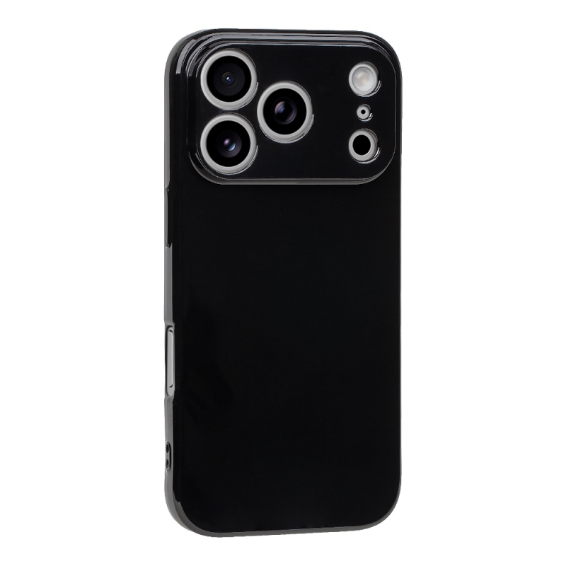 OBAL:ME Lesklé puzdro pre Apple iPhone 18 Pro, čierne