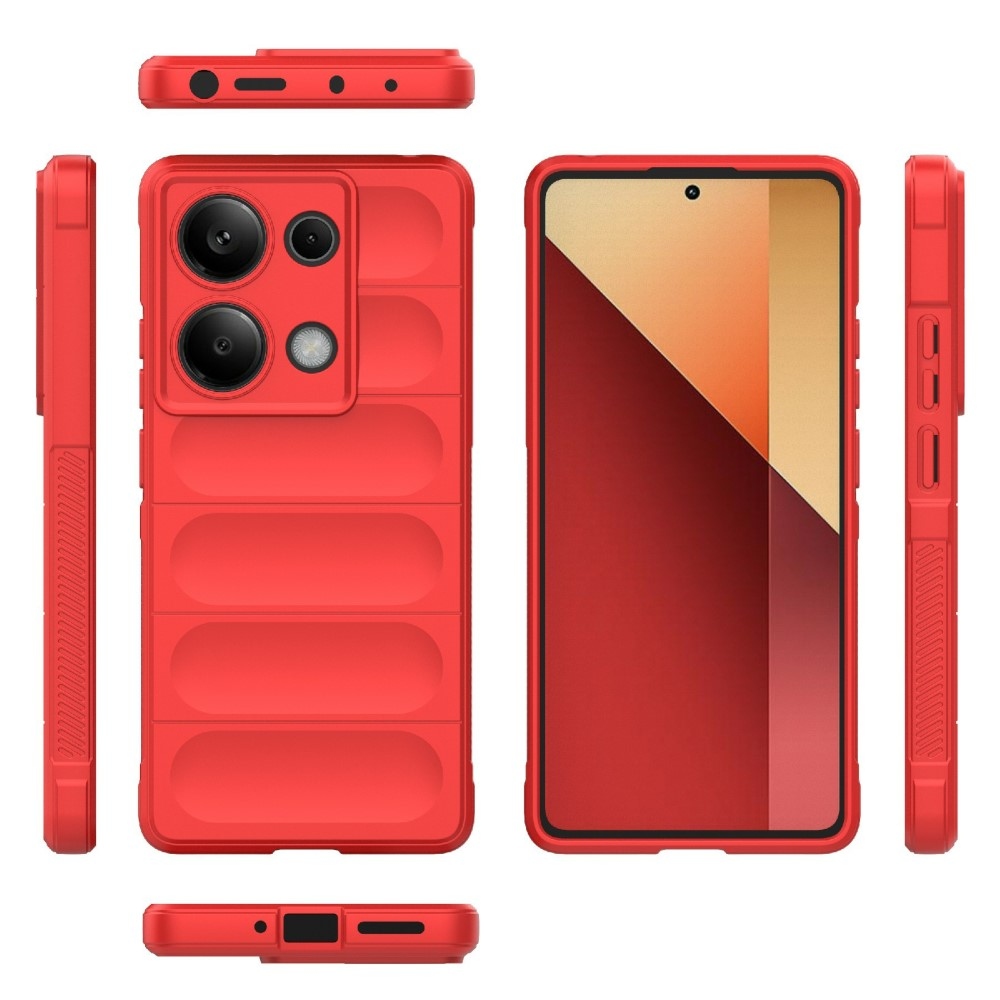 Rugg odolný gélový obal na Xiaomi Redmi Note 14S - červený