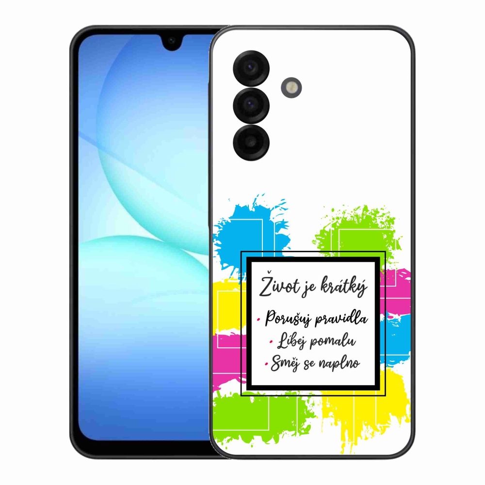 Gélový kryt mmCase na Samsung Galaxy A17 4G/5G - citát 5 biele pozadie