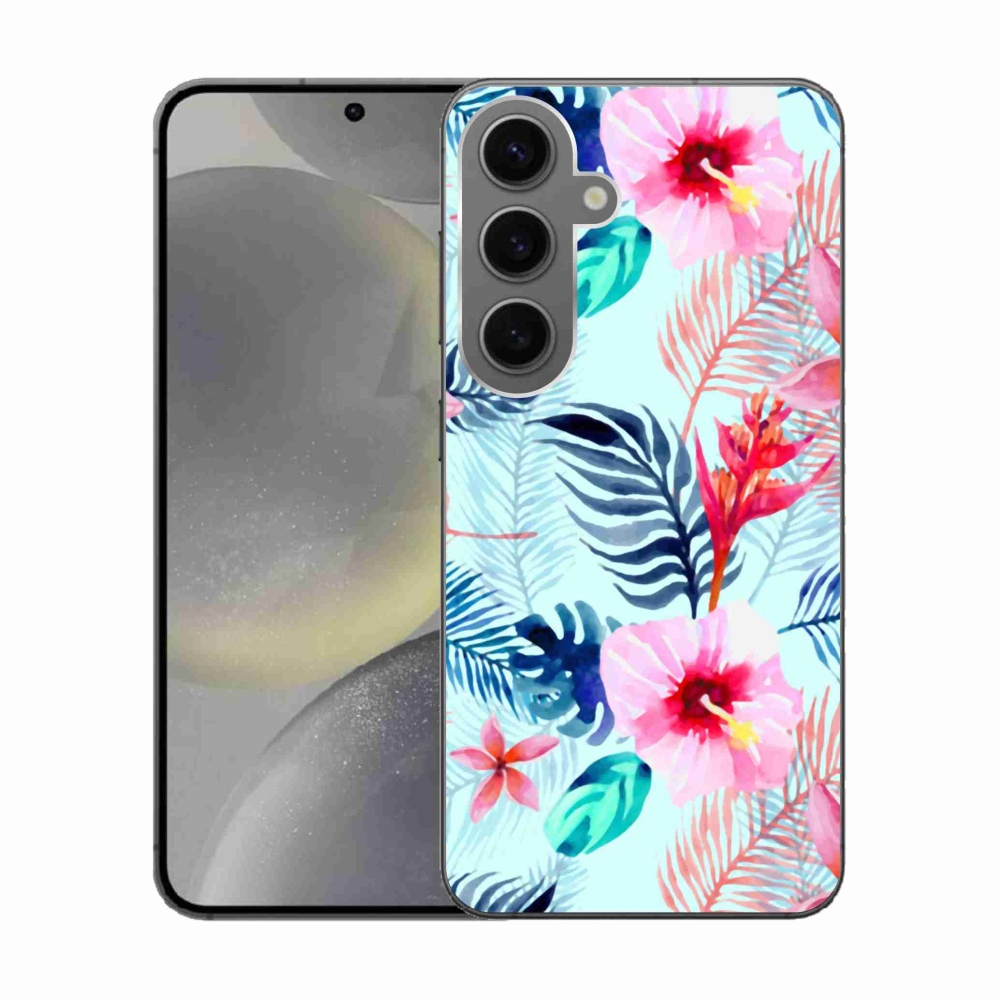 Gélový kryt mmCase na Samsung Galaxy S24 - kvety
