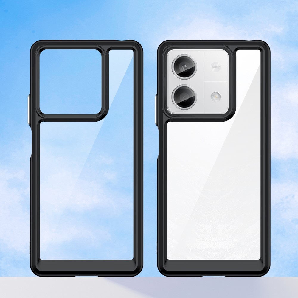 Gélový obal s pevným chrbtom na Xiaomi Redmi Note 13 5G - čierny
