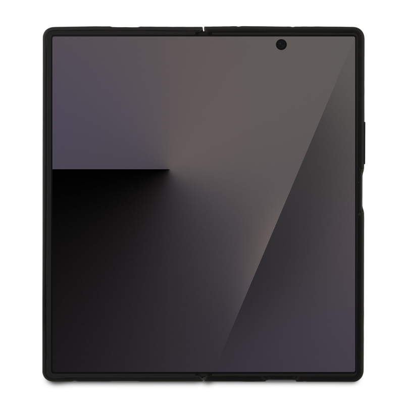 Karl Lagerfeld PU Saffiano Karl and Choupette Zadný Kryt pre Samsung Galaxy Z Fold 7 Black