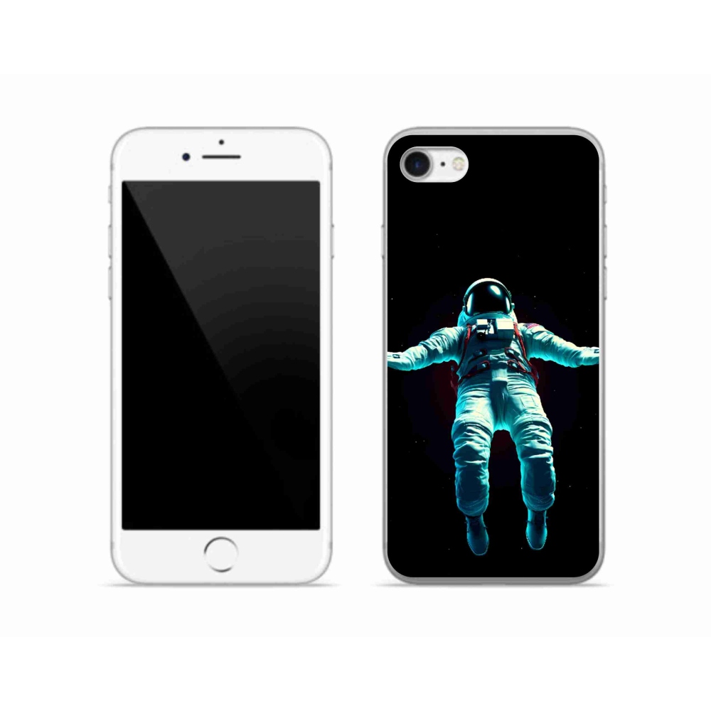 Gélový kryt mmCase na iPhone SE (2020) - kozmonaut