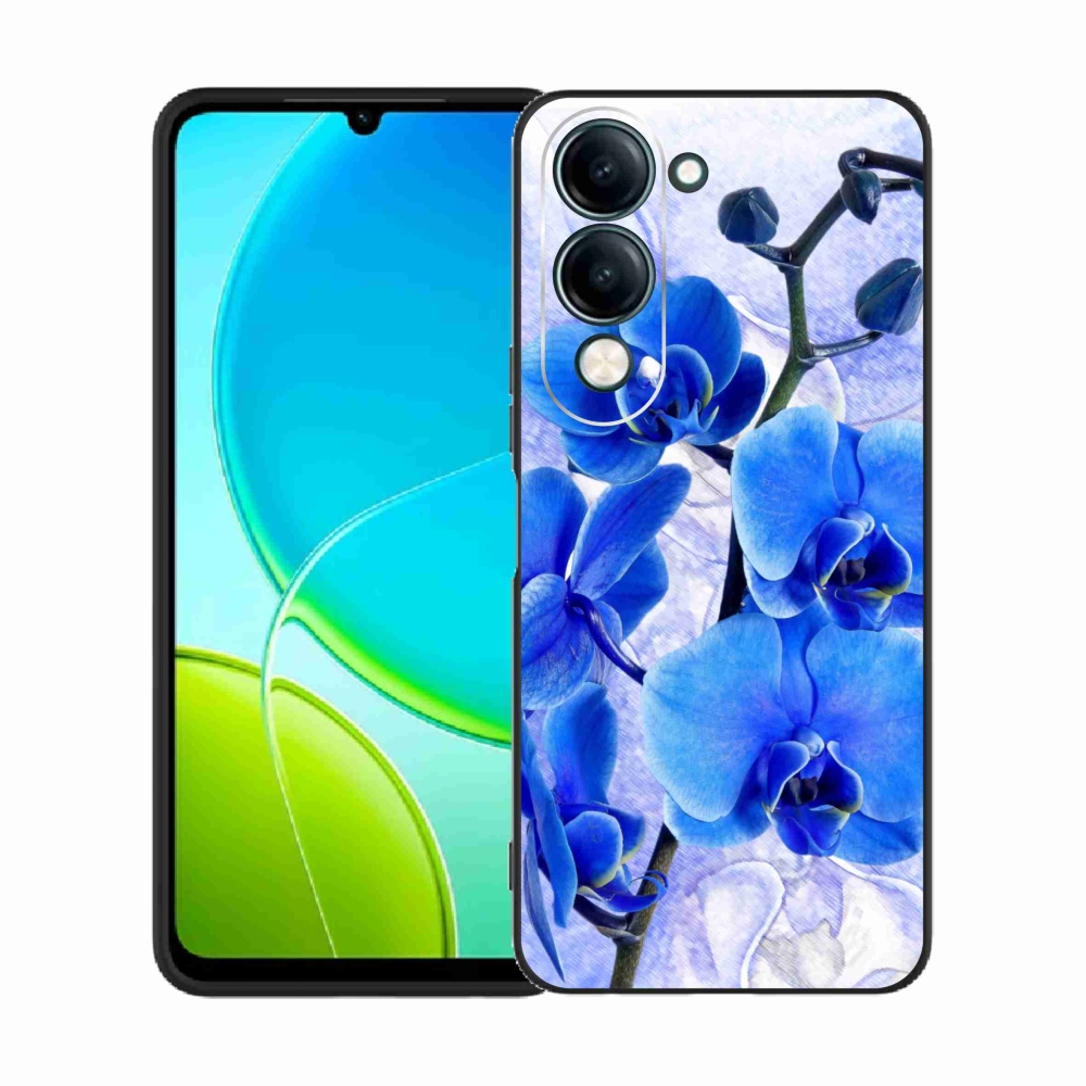 Gélový kryt mmCase na Vivo Y29s 5G - modré kvety