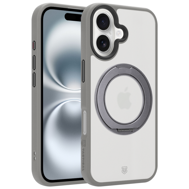Tactical MagForce Hyperstand – puzdro pre Apple iPhone 16, svetlošedé