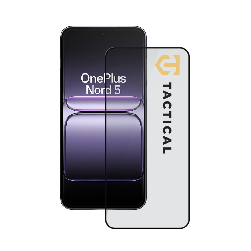 Taktický sklenený štít 5D sklo pre OnePlus Nord 5 Black