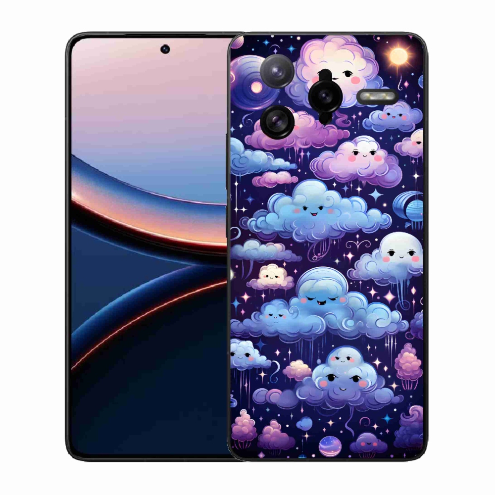 Gélový kryt mmCase na Xiaomi Poco F7 Ultra - mráčiky