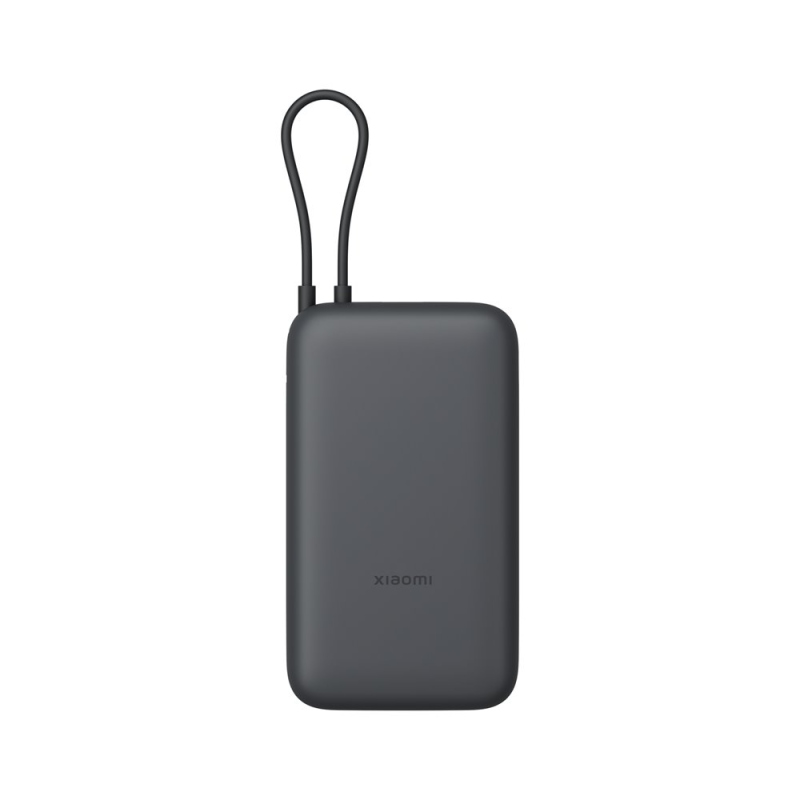 Powerbanka Xiaomi 22,5 W 20000 mAh s integrovaným káblom USB-C tmavosivá