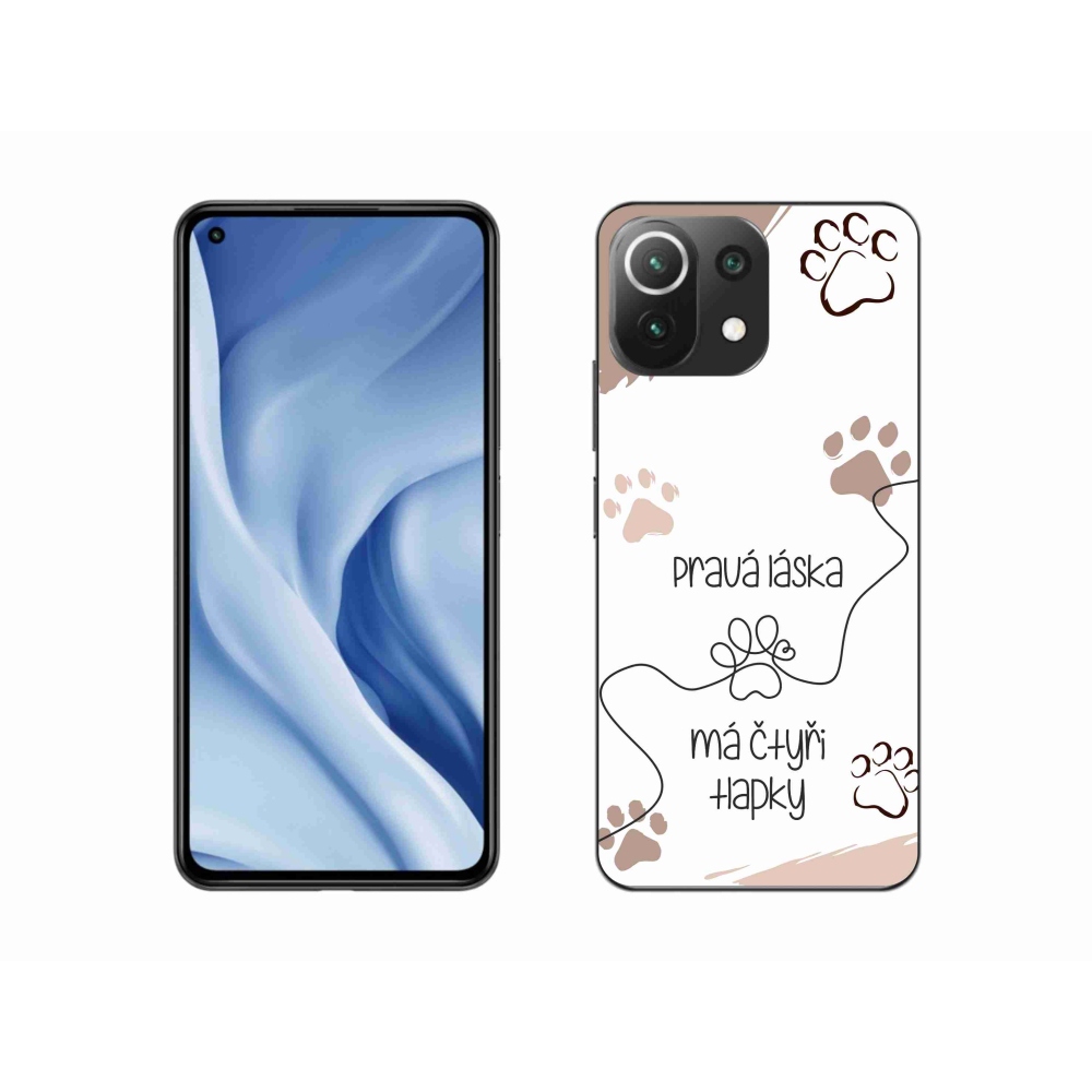 Gélový kryt mmCase na Xiaomi 11 Lite 5G NE - psí motív 1 biele pozadie