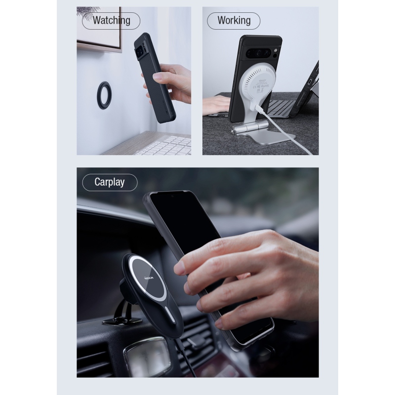 Nillkin Super Frosted PRO Magnetic Zadný Kryt pre Google Pixel 8 Pro Black