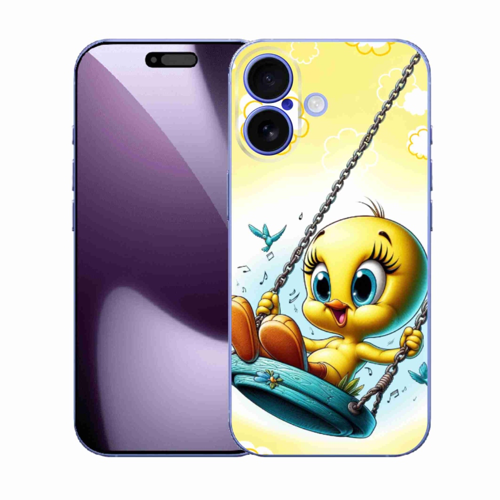 Gélový kryt mmCase na iPhone 17 - tweety