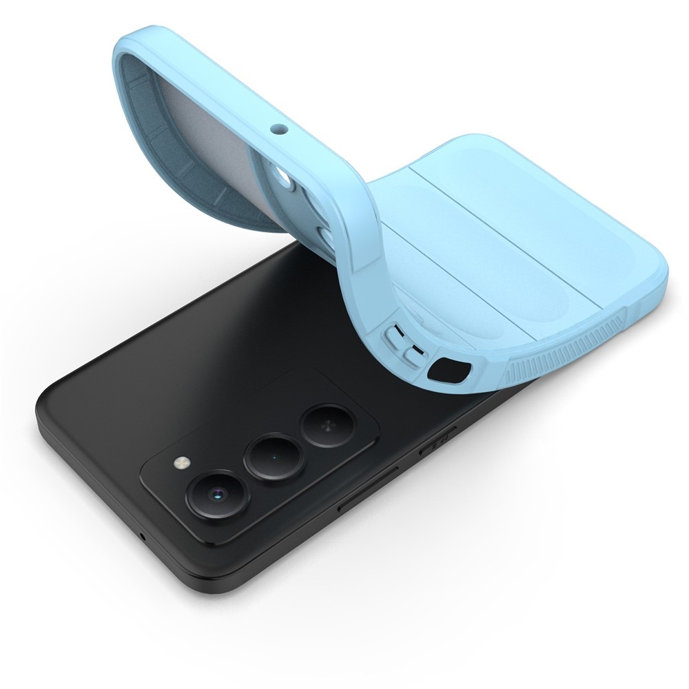 Rugg odolný gélový obal na Xiaomi Redmi 15 4G (171mm) - svetlomodrý