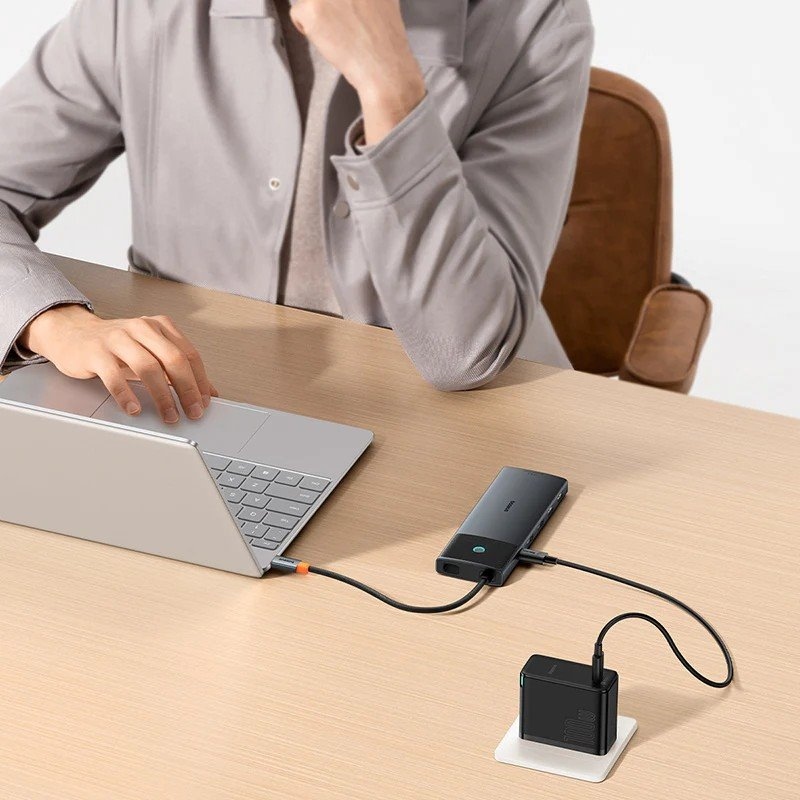 Dokovacia stanica Baseus Metal Gleam II Series 10v1 USB-C HUB Cosmic Black