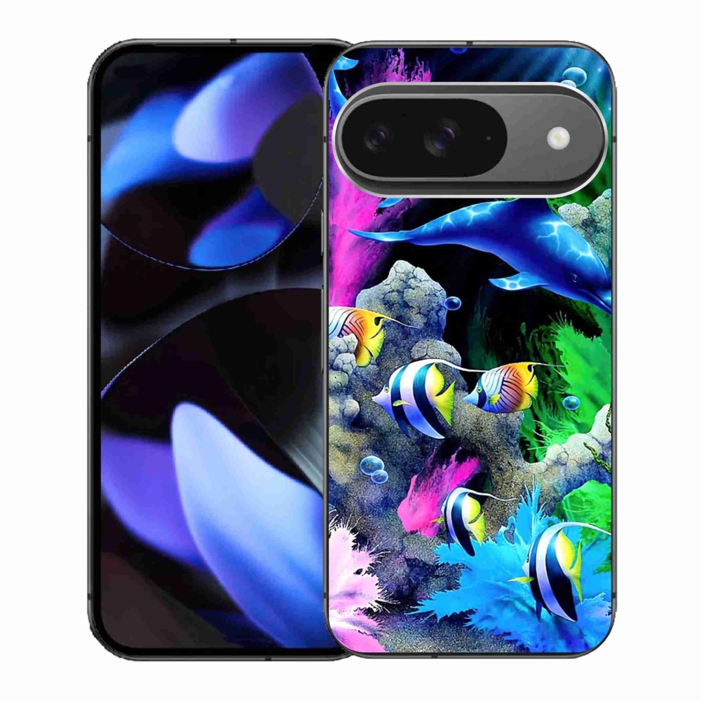 Gélový obal mmCase na Google Pixel 9/9 Pro - morský svet