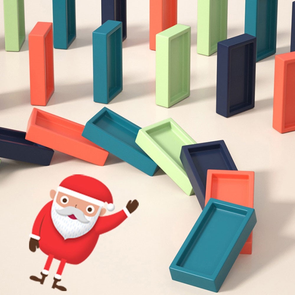 Elektrický vláčik na domino 60 ks so svetlom a zvukom
