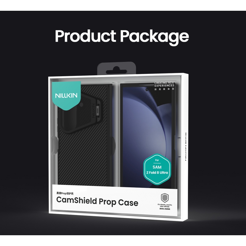 Nillkin CamShield Prop Magnetic (transparentný objektív) – zadný kryt pre Samsung Galaxy Z Fold 8 Ultra Black