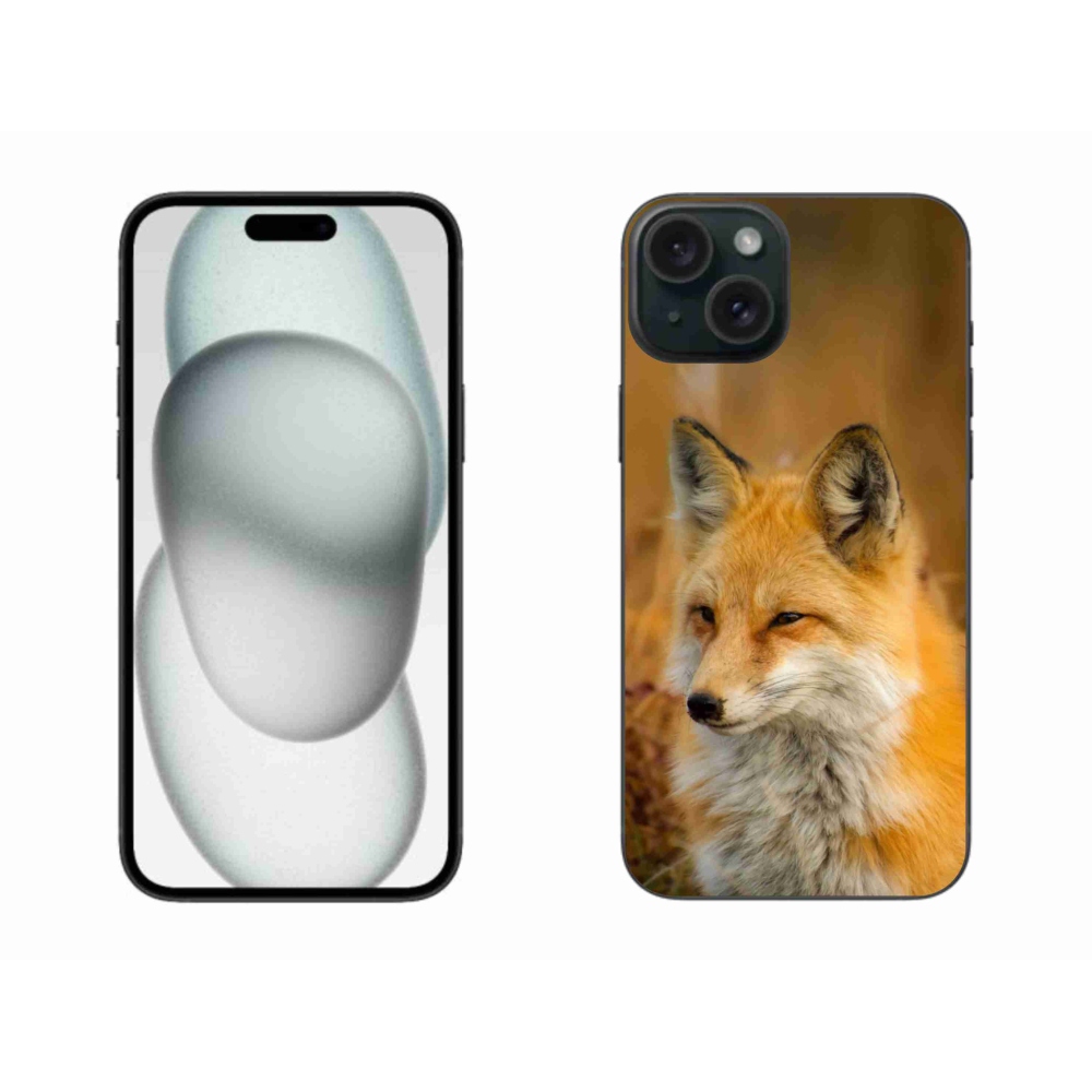 Gélový kryt mmCase na iPhone 15 Plus - líška