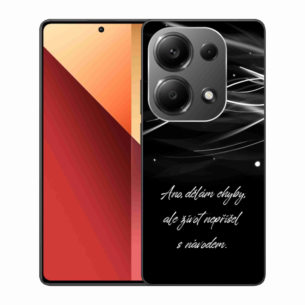 Gélový kryt mmCase na Xiaomi Redmi Note 13 Pro 4G/Poco M6 Pro - citát čierne pozadie