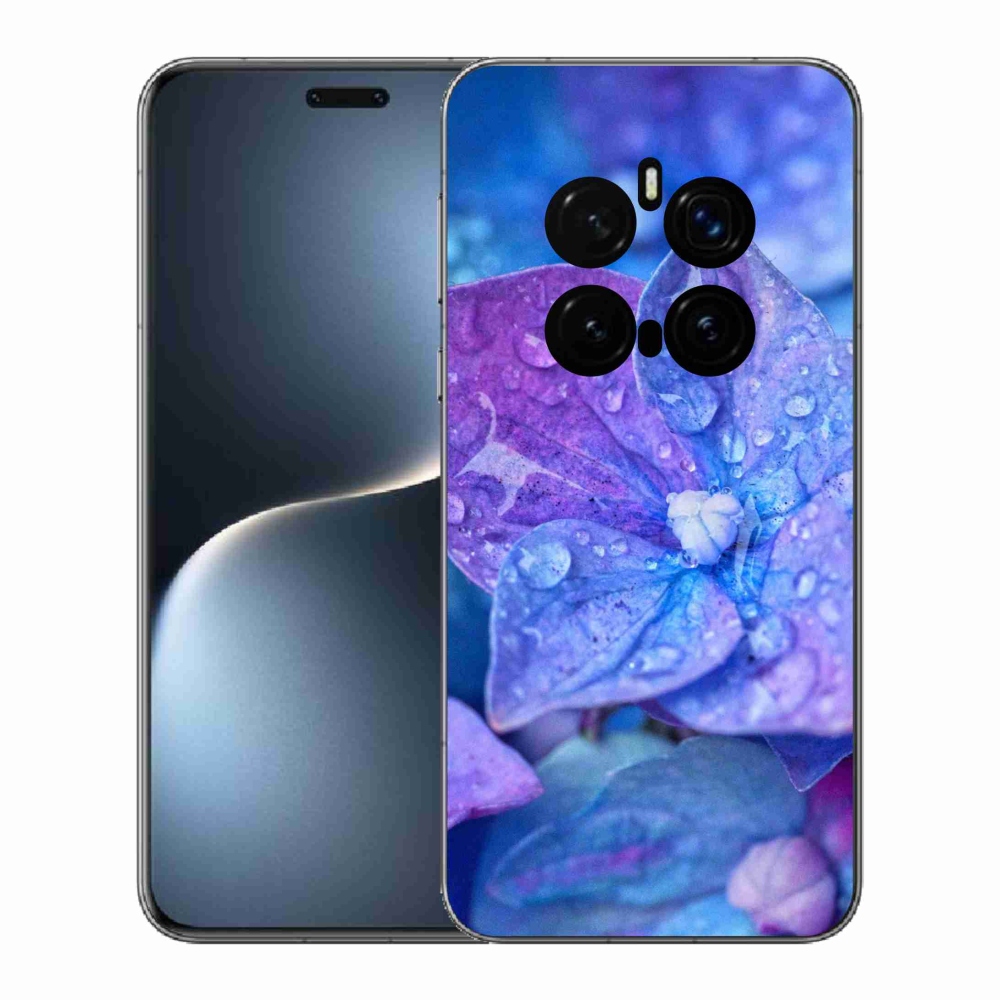 Gélový kryt mmCase na Honor Magic 7 Pro 5G - fialový kvet