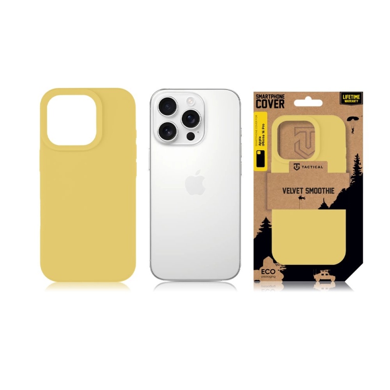Tactical Velvet Smoothie Kryt pre Apple iPhone 16 Pro Banana