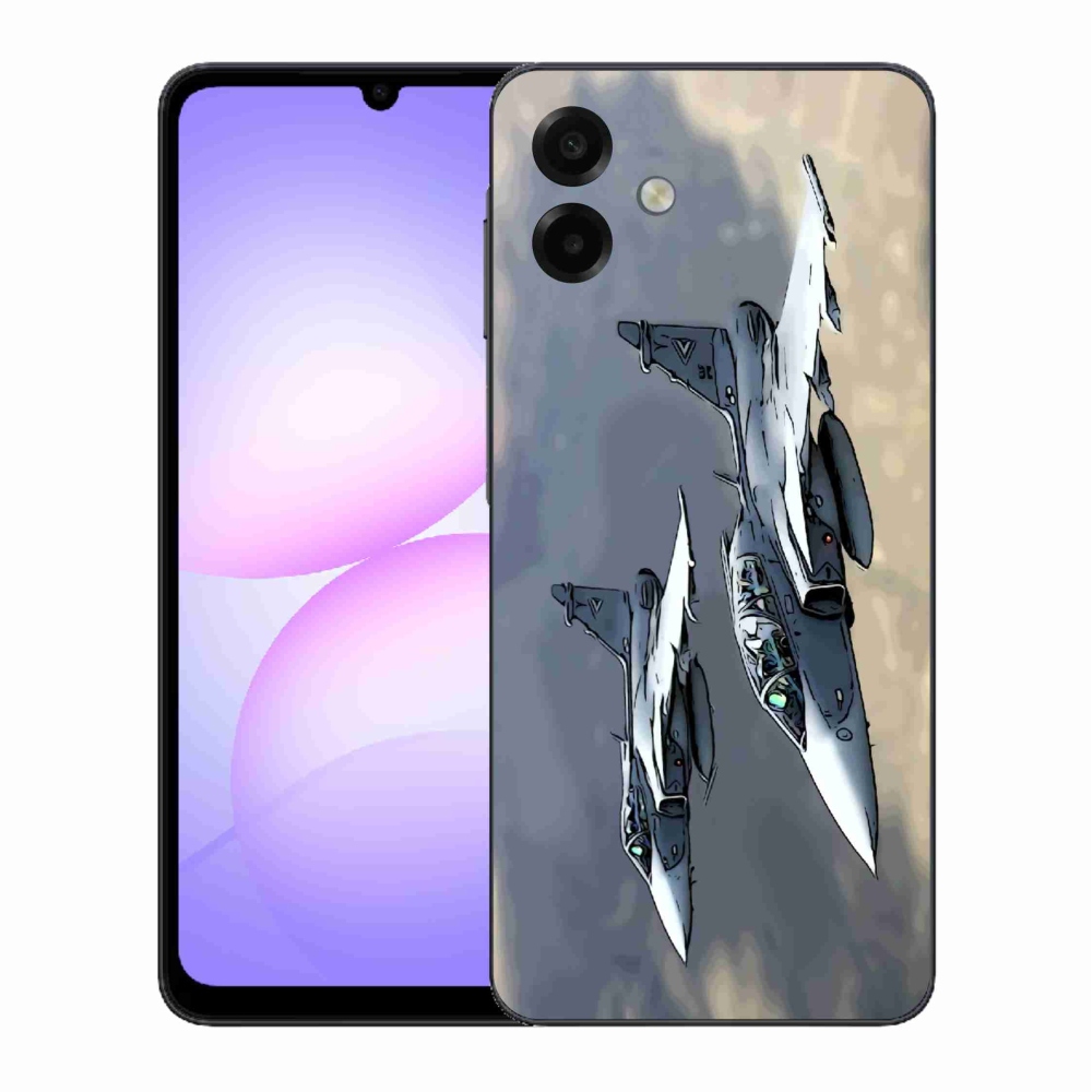 Gélový kryt mmCase na Samsung Galaxy A07 4G - stíhačky