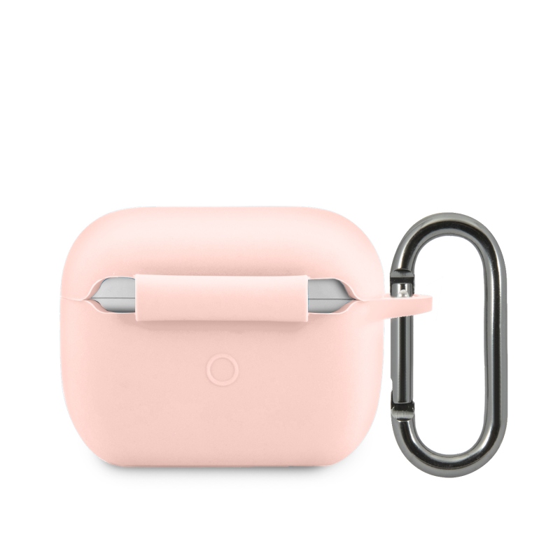 Lacoste Liquid Silicone Glossy Printing Logo Puzdro pre Airpods Pre Pink