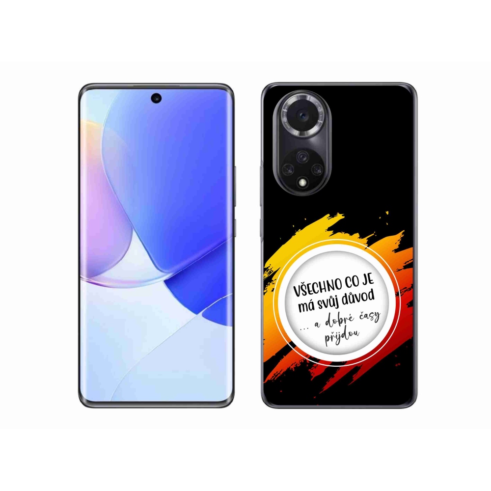 Gélový kryt mmCase na Honor 50 - citát 3 čierne pozadie