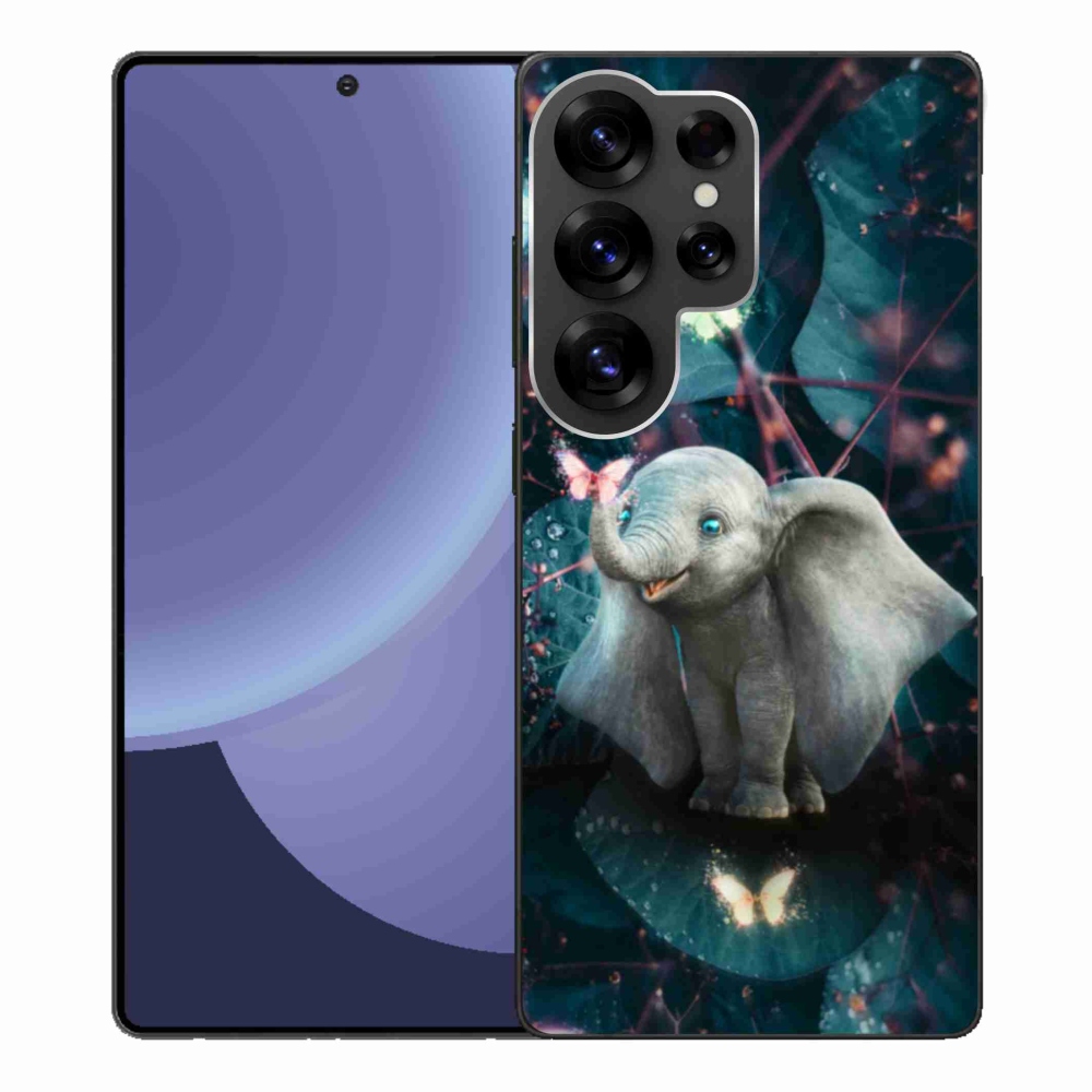 Gélový kryt mmCase na Samsung Galaxy S25 Ultra - roztomilý slon