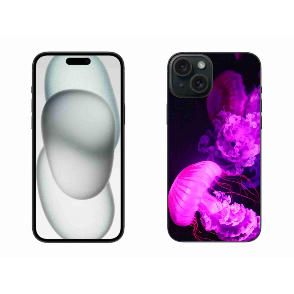 Gélový kryt mmCase na iPhone 15 Plus - medúza 1