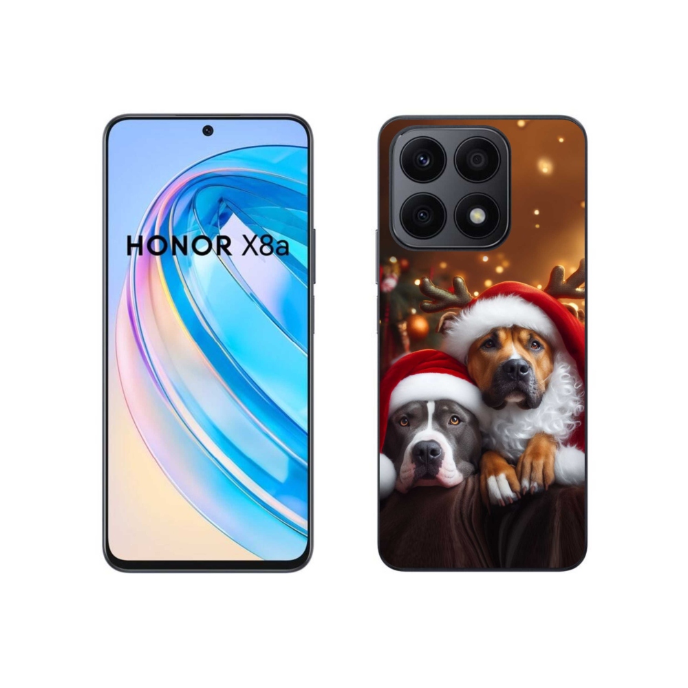 Gélový kryt mmCase na Honor X8a - vianočné psy