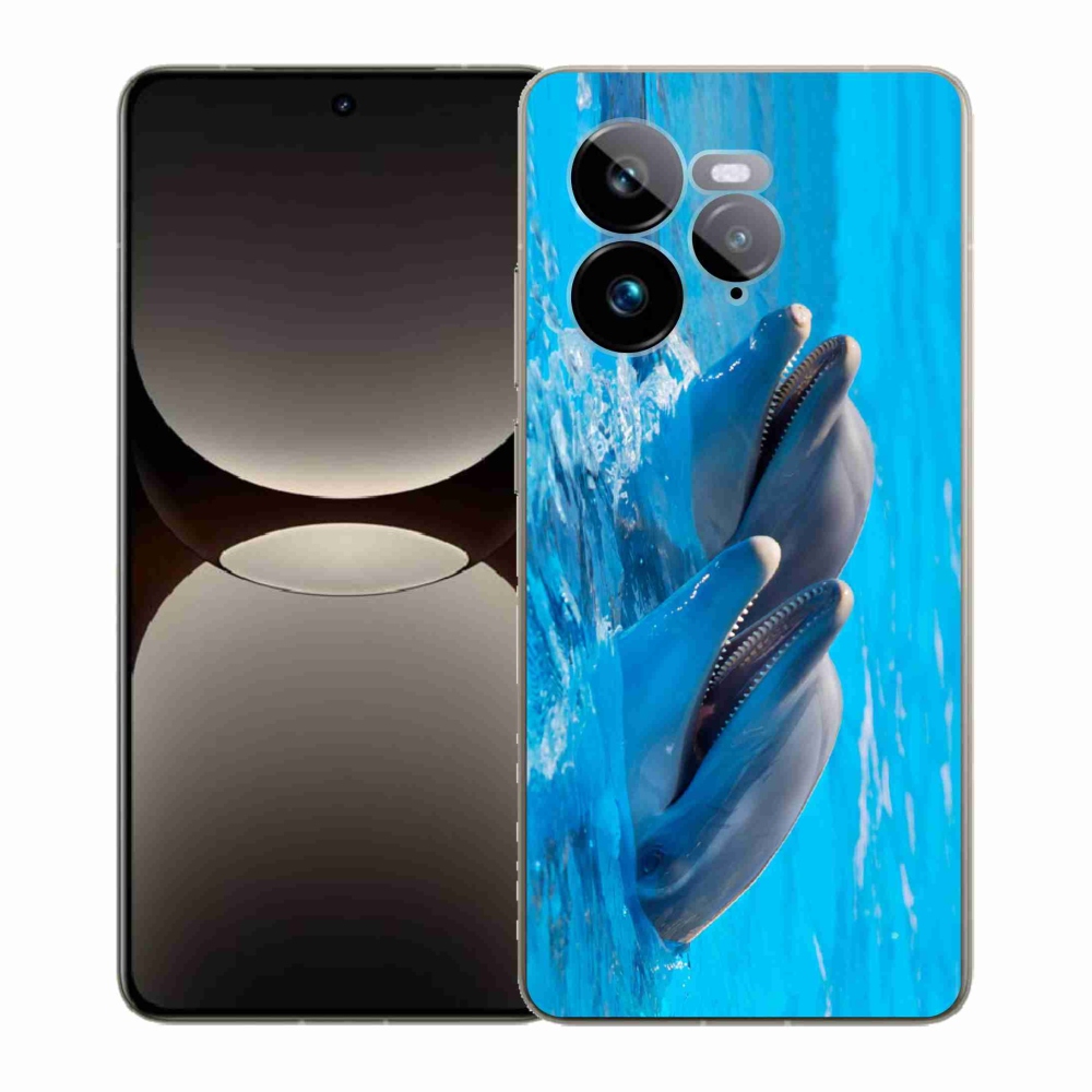 Gélový kryt mmCase na Realme GT 7 Pro 5G - delfíny
